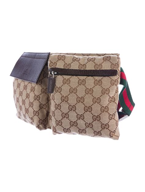 gucci beige bum bag canvas celebrities|famous gucci handbags.